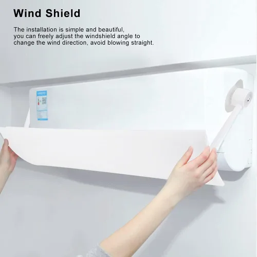 Miniatura 7 de Pssopp Deflector a prueba de viento, deflector retráctil anti soplado directo para niños, deflector de confinamiento de aire, salida de aire