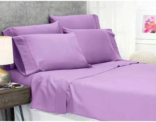 Miniatura 17 de LaxLinen Sábanas Aqua Solid Full, 1 sábana bajera de bolsillo extra profundo para colchones de 18 a 24 pulgadas, calidad egipcia elástica, 600 hilos