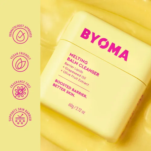 Miniatura 6 de BYOMA Bálsamo Limpiador Facial Derretible - Bálsamo Limpiador Suave como Mantequilla para Reparación de la Barrera Cutánea - Limpiador Facial