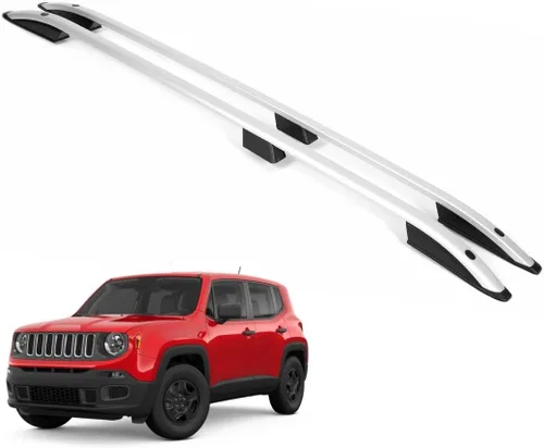 Miniatura 12 de ERKUL Barras transversales de techo para Jeep Renegade 2015-2023 Barras transversales de aluminio con bloqueo antirrobo para techo Compatible