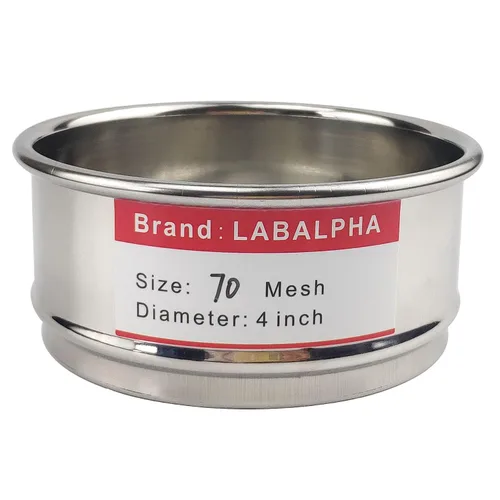 Miniatura 10 de LABALPHA Tamices de Laboratorio de Malla 80, Tamiz de Prueba Malla #80, 4'' de Diámetro, Tela de Alambre de Acero Inoxidable 304 (0.0079'')
