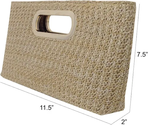 Miniatura 2 de Embrague de paja con mango superior