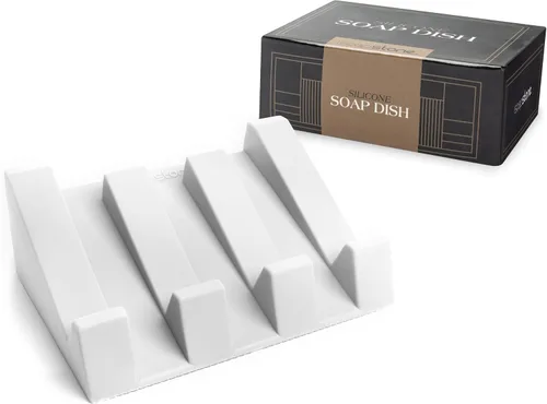 Miniatura 8 de Jabonera de silicona (patentada en EE. UU.) Portajabones autodrenante para barra de jabón para ducha, fregadero de baño, bandeja de jabón