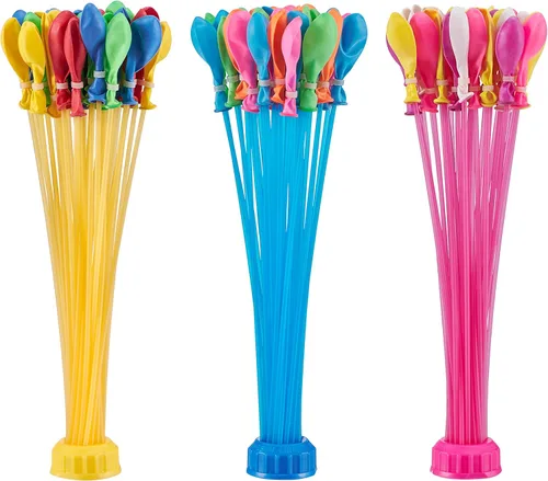 Miniatura 3 de Bunch O Balloons - Globos de agua de colores divertidos de Zuru, paquete de 6 ramos, más de 200 globos de llenado rápido, globos de agua