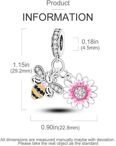 Miniatura 79 de Hapour Dijes de plata de ley 925 para pulseras, collar, joyería europea, colgante de cuentas para mujeres y madres