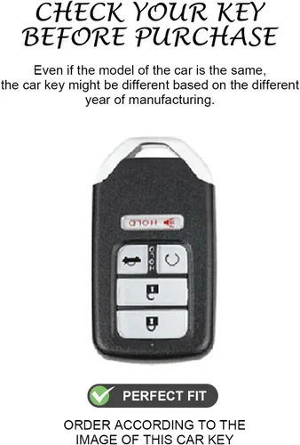 Miniatura 2 de Funda para llavero Honda compatible con Accord Civic CRV Pilot Odyssey 5 botones, carcasa de TPU suave para llaves