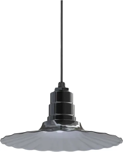 Miniatura 28 de Steel Lighting Co. Colgante Eagle Rock Lámpara montada en el techo Onda radial de 16 pulgadas vástago de 12 pulgadas Acero resistente