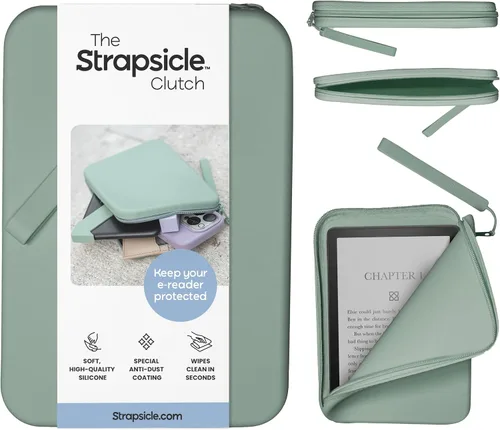 Miniatura 12 de Strapsicle Funda de silicona para Kindle y lectores electrónicos – Bolso multiusos para teléfono, billetera y llaves – Se ajusta a Paperwhite 2024