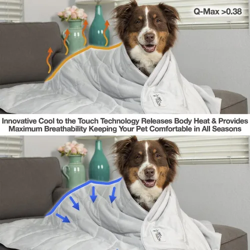 Miniatura 4 de PetFusion Manta refrescante prémium para gatos y perros, manta ligera para mascotas, lavable a máquina, varios tamaños: para mascotas pequeñas a