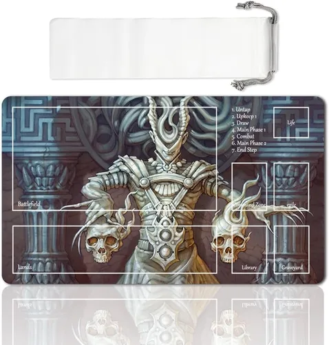 Miniatura 23 de Juego de mesa MTG Playmat Games Tamaño 60X35 cm CCG Compatible para TCG RPG CCG Play Mats (Ajani Steadfast-Zone)