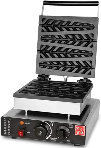 Miniatura 8 de Máquina para magdalenas de horno gofre en forma de árbol, mini máquina de panqueques eléctrica antiadherente, máquina de pan de huevo, restaurante