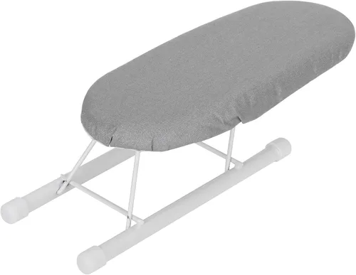 Miniatura 6 de Tabla de planchar, tabla de planchar de mesa con patas plegables y cubierta de algodón, mini tabla de planchar, puños plegables