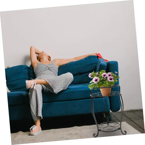 Miniatura 4 de Soporte de hierro resistente para plantas, elegante soporte para macetas para decoración de oficina en casa