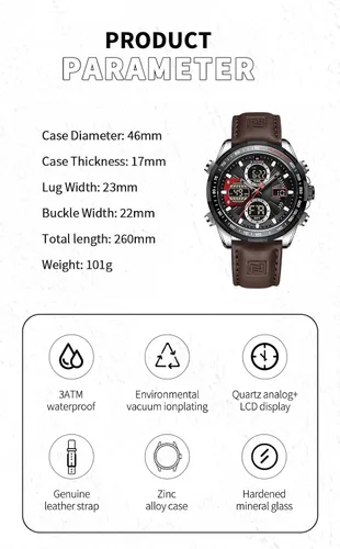Miniatura 3 de AIMES Watch for Men Sport Military Waterproof Chronograph Mens Watches Analog Quartz Big Face Classic Stylish Fashion Casual Designer Business Work