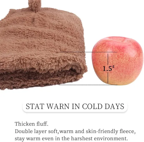 Miniatura 5 de Gorro de invierno para bebés y niñas, gorro de bufanda cálida para niños, gorro, con orejera, 6M-7T