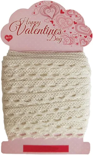 Miniatura 11 de Miconmon - Cinta de encaje de algodón blanco de 15 yardas cada rollo, 1 pulgada (1 pulgada), color blanco