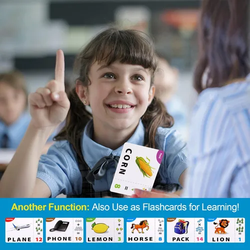 Miniatura 5 de Juego de cartas didácticas 2 en 1 y cartas educativas a juego para niños de 3 a 6 años, juguetes de aprendizaje, alfabeto fonético ABC, ortografía