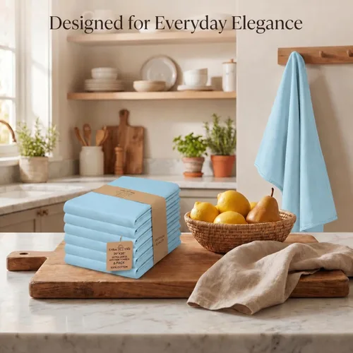 Miniatura 243 de Urban Villa Toallas de cocina 100% algodón para cocina (juego de 6) 20"x30" toallas de cocina altamente absorbentes, juego de ropa de cocina