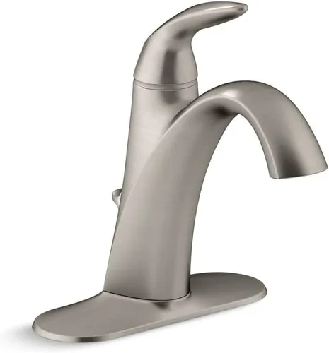 Miniatura 10 de KOHLER Alteo K-45800-4-2BZ - Grifo de baño de un solo mango o centro con montaje de drenaje de metal en bronce aceitado