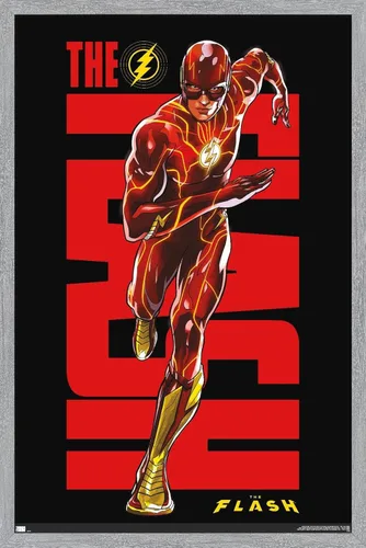 Miniatura 13 de Trends International DC Comics Movie The Flash - Póster de pared de Barry Allen Versión enmarcada de caoba
