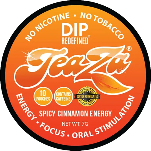 Miniatura 19 de Teaza Bolsas de Energía, Alternativa sin Tabaco sin Nicotina al Dip sin Humo, Rapé y Dip Energético, Alternativa Saludable al Tabaco de Mascar, Uso