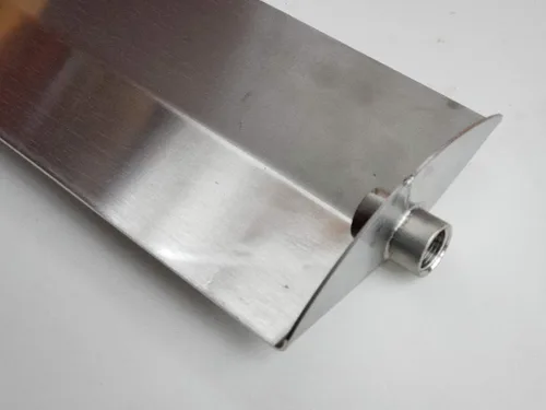 Miniatura 3 de Pala de alcantarillado para tubos de alcantarillado de 7.9 in de diámetro o más grande. Fabricado en Estados Unidos fuera de acero inoxidable.