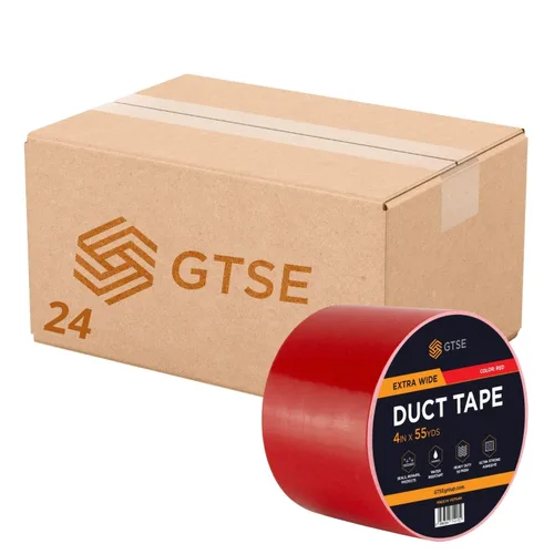 Miniatura 64 de Cinta adhesiva ancha GTSE, negra, 3 pulgadas x 55 yardas (164 pies), cinta de reparación resistente e impermeable para uso en interiores