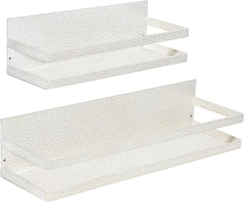 Miniatura 12 de Uten Estante grande para especias para refrigerador, paquete de 2 estantes magnéticos fuertes, organizador de refrigerador movible, ahorro de Gris