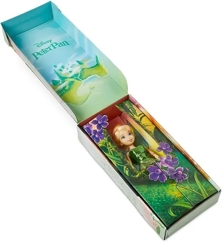 Miniatura 3 de Disney Store Muñeca Clásica Oficial de Disney Princess (Campanita de Peter Pan), 11 Pulgadas, Incluye Cepillo con Detalles Moldeados, Juguete