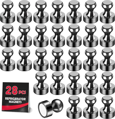 Miniatura 21 de LOVIMAG Imanes para nevera, 16 unidades, pizarra blanca para refrigerador, pequeño imán fuerte, accesorios de cocina, juego de casillero decorativo