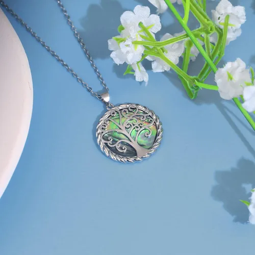 Miniatura 3 de SmileBelle Tree of Life Necklace as Birthday Gifts for Mom Grandma, Mom Gifts for Stepmom as Bonus Mom Gifts From Daughter, Silver Mother in Law