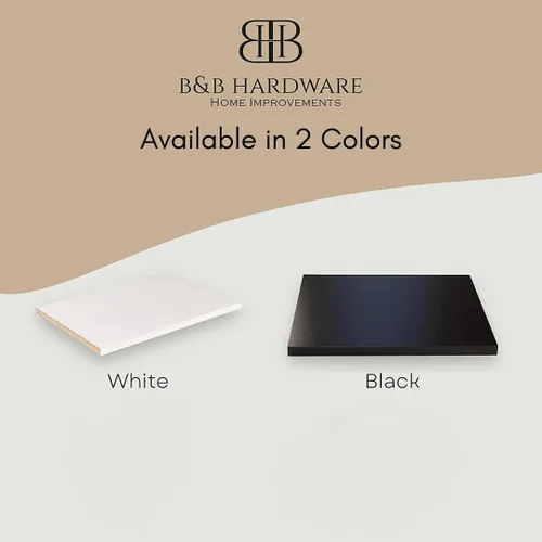 Miniatura 3 de B&B HARDWARE Estantes blancos de melamina de 1/2 pulgadas de grosor, personalizados, cortados a medida