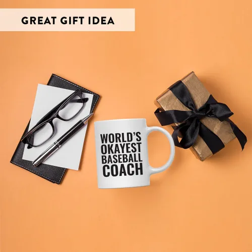 Miniatura 6 de Andaz Press Taza de café de 11 onzas, regalo de broma para profesores, entrenador de béisbol más bueno del mundo, paquete de 1, taza de café