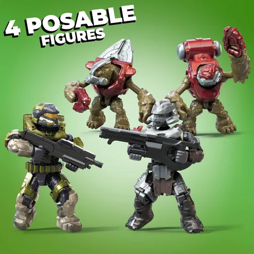 Miniatura 4 de Mega Construx Halo Hijacked Ghost Vehículo Juego de Construcción Infinito, Juguetes de Construcción para Niños