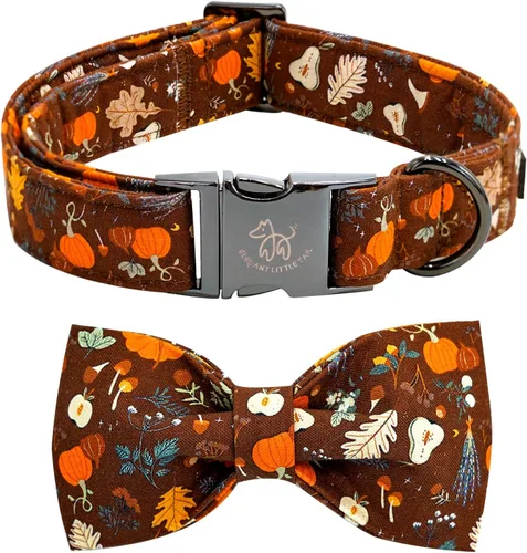 Miniatura 10 de Elegante collar para perro con moño Floral Vintage, cómoda pajarita para perro, collar de perro con lazo Collar ajustable para perros pequeños