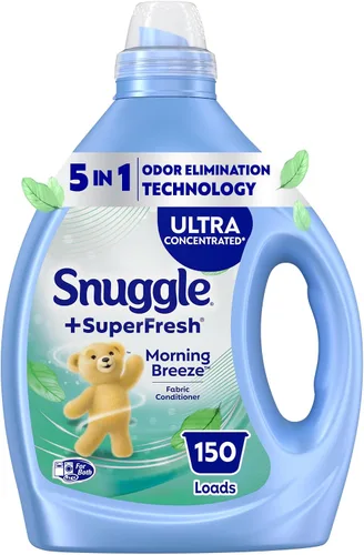 Snuggle Suavizante líquido para telas, SuperFresh Original, elimina olores difíciles, concentrado 2 veces, 150 cargas