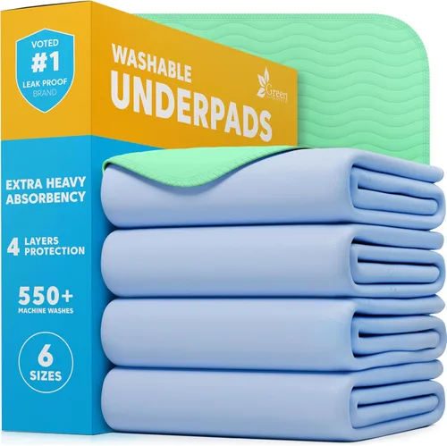 Miniatura 17 de GREEN LIFESTYLE Almohadillas absorbentes lavables – Almohadillas impermeables reutilizables para niños, personas mayores y adultos – Ideal