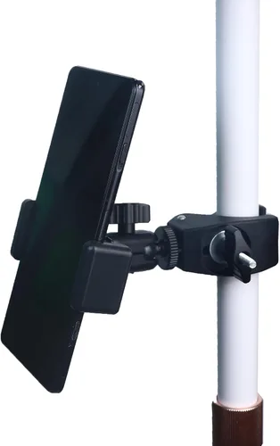 Miniatura 8 de Phone Holder with Clamp for Golf Cart Universal Phone Mount Holder for Bicycle, Wheelchair, Stroller Mic Stand Phone Holder