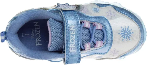 Miniatura 4 de Disney Zapatillas de deporte Frozen para niñas sin cordones con luz para correr bebéniña pequeña Púrpura tornasol