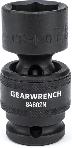 Miniatura 5 de GEARWRENCH 84938N - Juego de conectores de impacto universal estándar de 1/2 pulgada, 6 puntos, 13 piezas, SAE