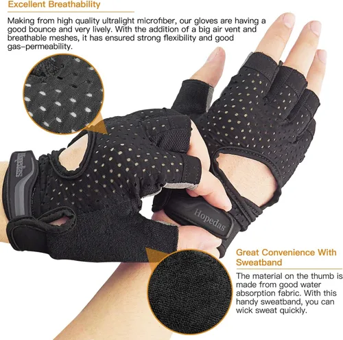 Miniatura 2 de Workout Gloves Weight Lifting Gloves Palm Support Protection for Men Women, Exercise Gloves Sports for Training, Fitness, Gym