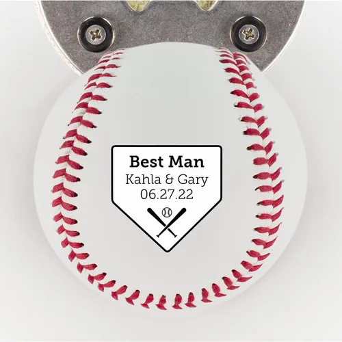 Miniatura 2 de Abridor de botellas de béisbol, padrinos de boda, regalo impreso para el padrino de béisbol personalizado, tamaño oficial, propuesta de boda