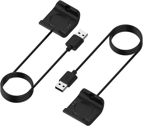 FitTurn Compatible con cargador Amazfit Bip S, cargador USB de repuesto portátil, cable de alimentación, adaptador de estación de carga, soporte de