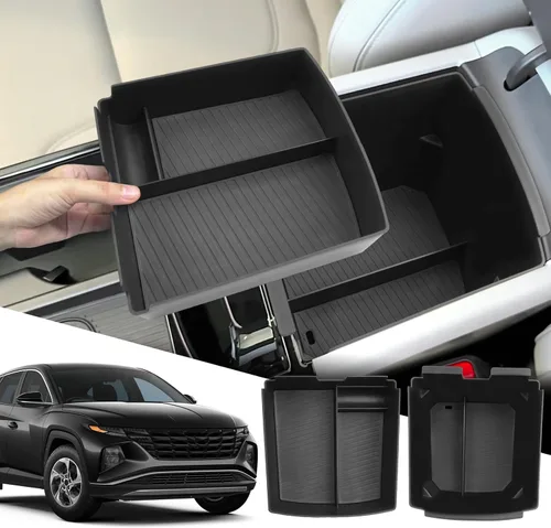 Miniatura 15 de SXCY Para Hyundai Tucson 2025 2026 [SE/SEL] Organizador de consola central para Hyundai Tucson 2025 2026 Accesorios para Hyundai Tucson 2025 2026