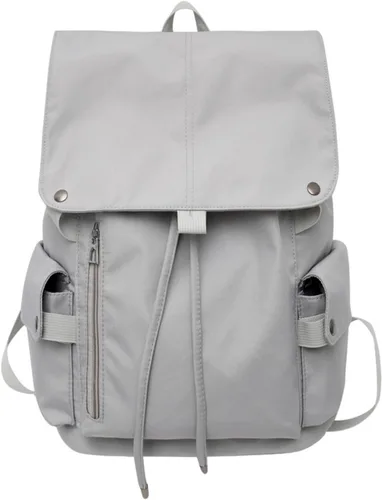 Miniatura 5 de Mochila vintage apta para laptop de 15.6 pulgadas, bolsa de libros retro genial, mochila estética preppy Y2K College Casual Daypack, Negro