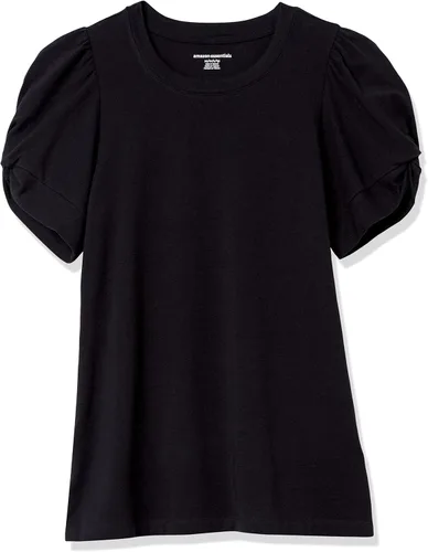 Miniatura 6 de Tienda Essentials Camiseta de manga torcida con cuello redondo para mujer