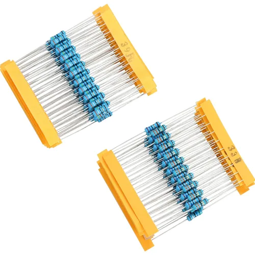 Miniatura 4 de Kit de resistencias de 130 valores 1300 piezas de resistencias de película metálica 1/2 W 1% de resistencia de película metálica 1 Ohm-3M Ohm Kit