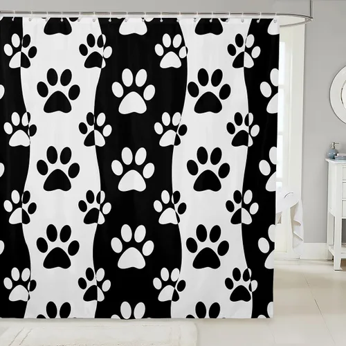 Miniatura 8 de Manfei Cortinas de ducha para niños con lazo de dibujos animados, diseño de mariquita, escarabajo, insecto, niñas, niños, cortinas impermeables