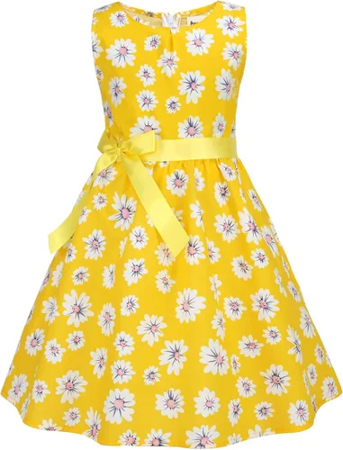 Miniatura 54 de Vestido de verano para niña, de algodón, con diseño floral
