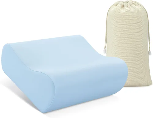 Miniatura 10 de AM AEROMAX Almohada de espuma viscoelástica de contorno de viaje, almohada cervical para aliviar el dolor de cuello, almohadas ortopédicas